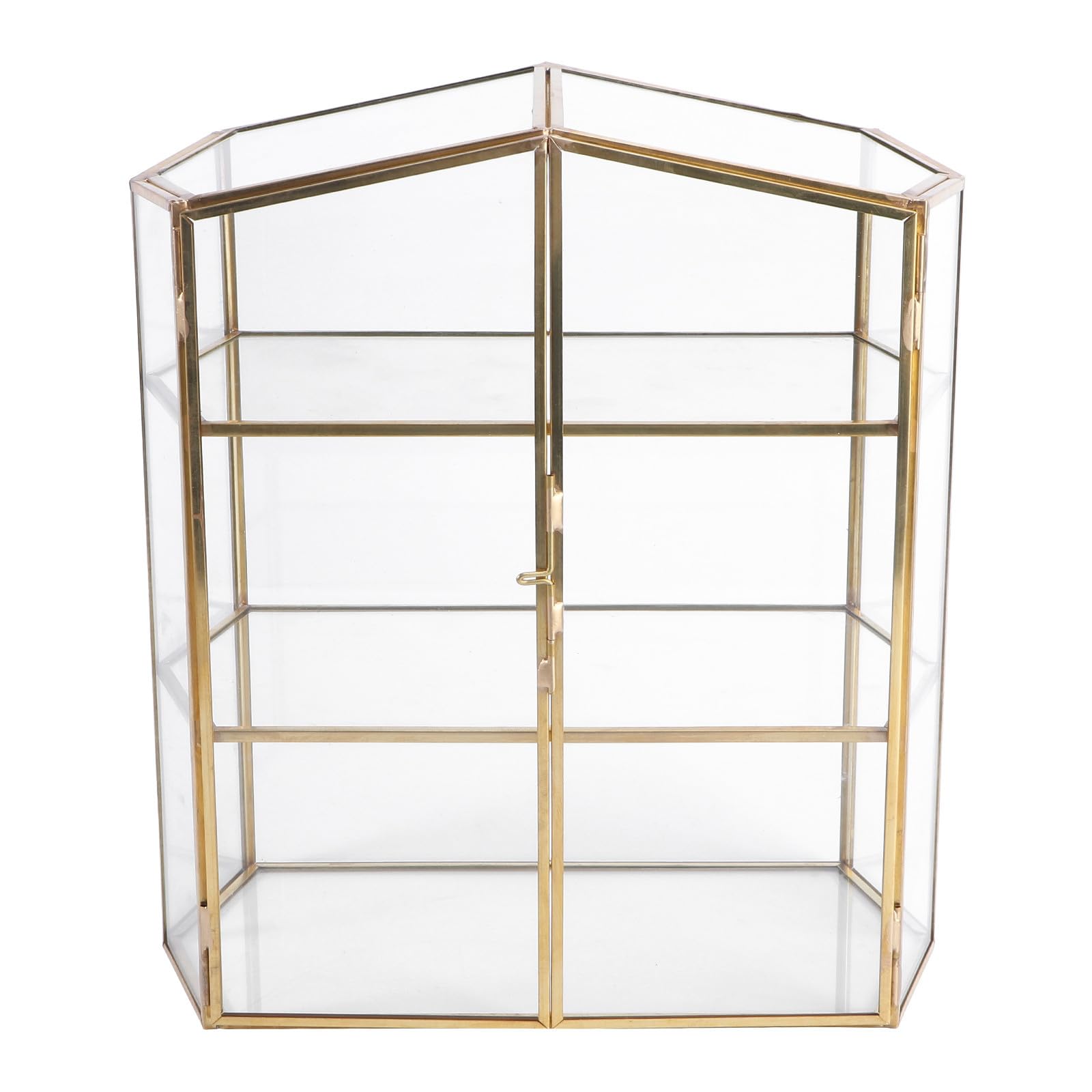 1pezzi Scatola Portagioie in Vetro Strati Organizer Trucco e Cosmetici da Scrivania Contenitore Trasparente Compatto per Gioielli e Prodotti di Bellezza per Casa e Ufficio