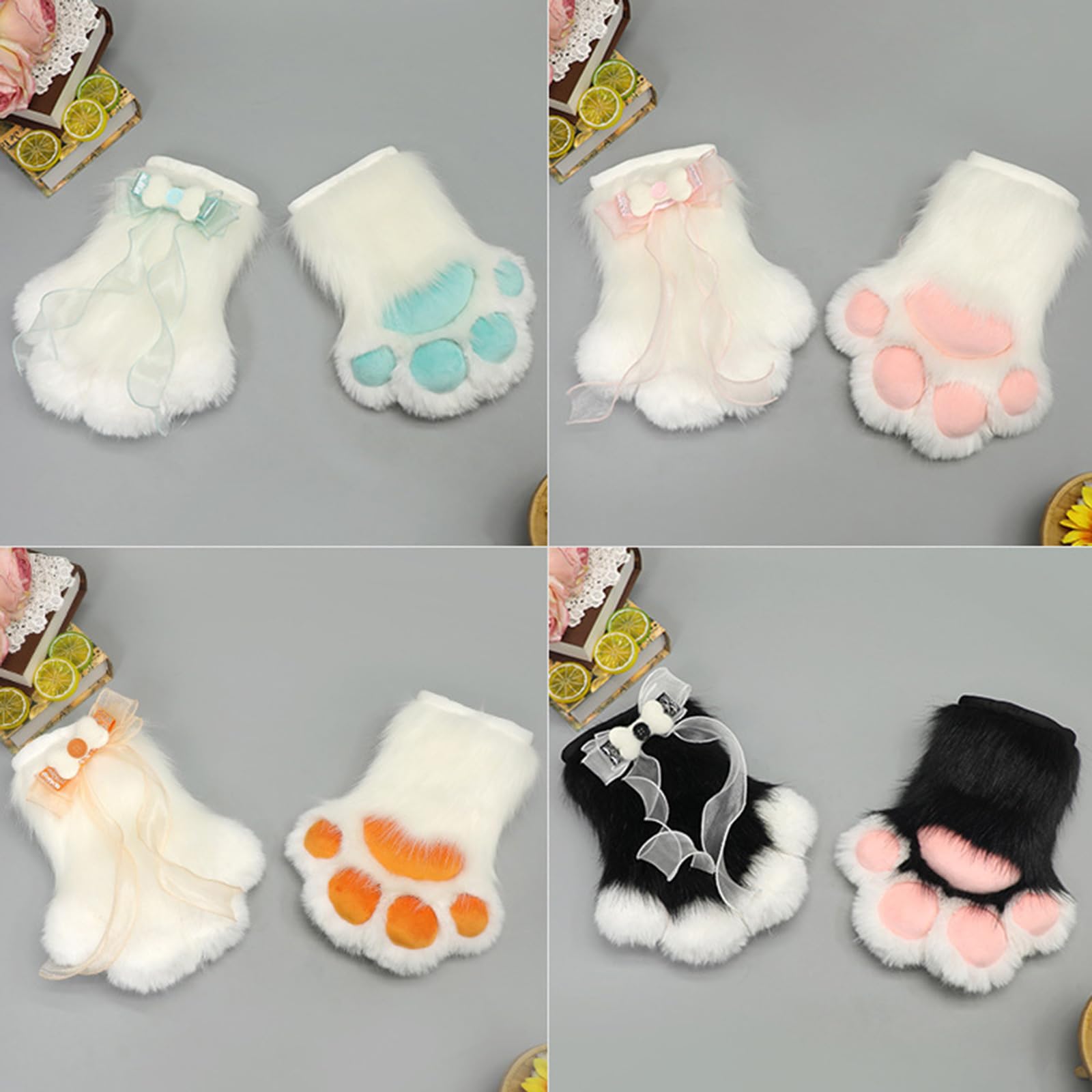 Zorros accesorios de disfraces zorros orejas diadema patas guantes cola cosplay disfraces de animales disfraces disfraces orejas diadema patas guantes cola disfraz animal accesorios