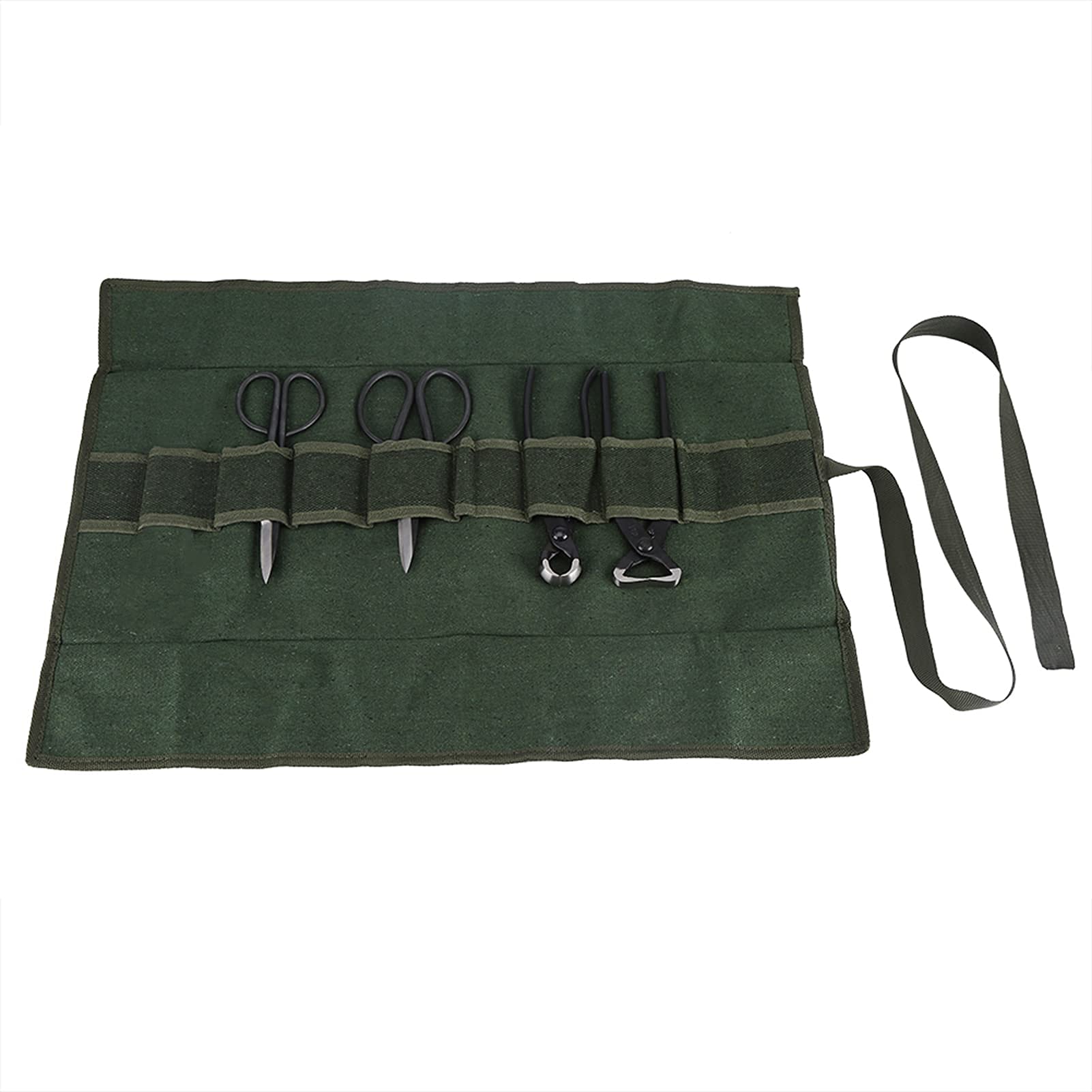 Juego de herramientas de jard¨ªn 4 piezas, kit bonsai con tijeras de poda profesional, alicate de jardiner¨ªa y pala resistente, accesorios para poda precisa y cuidado de plantas, bolsa incluida