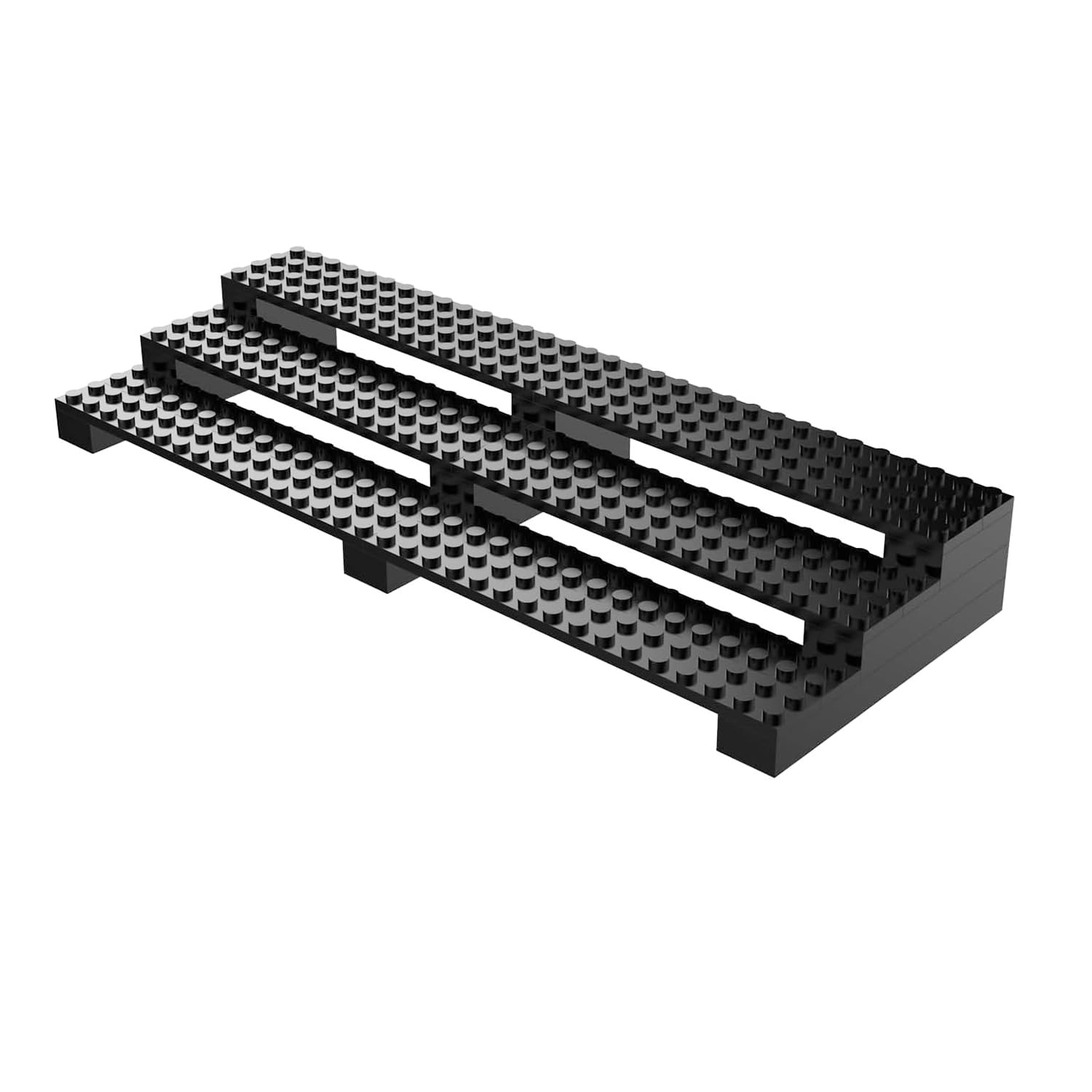 Display Case for Minifigures & Action Figures – Storage Shelf Box Holder for Minifigures, Gifts for Lego Lovers, Black