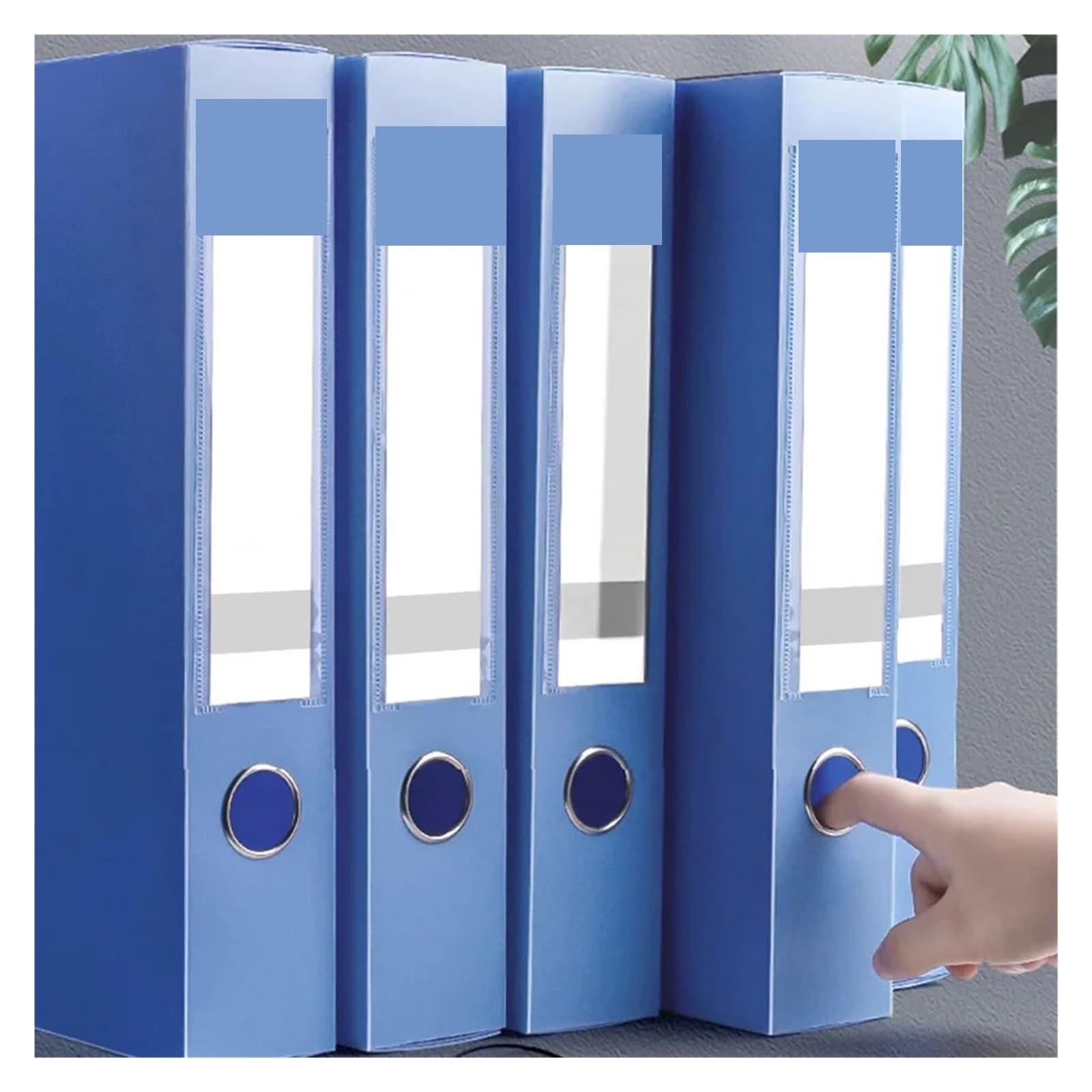 Boîte de rangement fichiers pliable A4, 2 pièces, grande capacité, organisateur documents épais, fournitures bureau Pour Fournitures