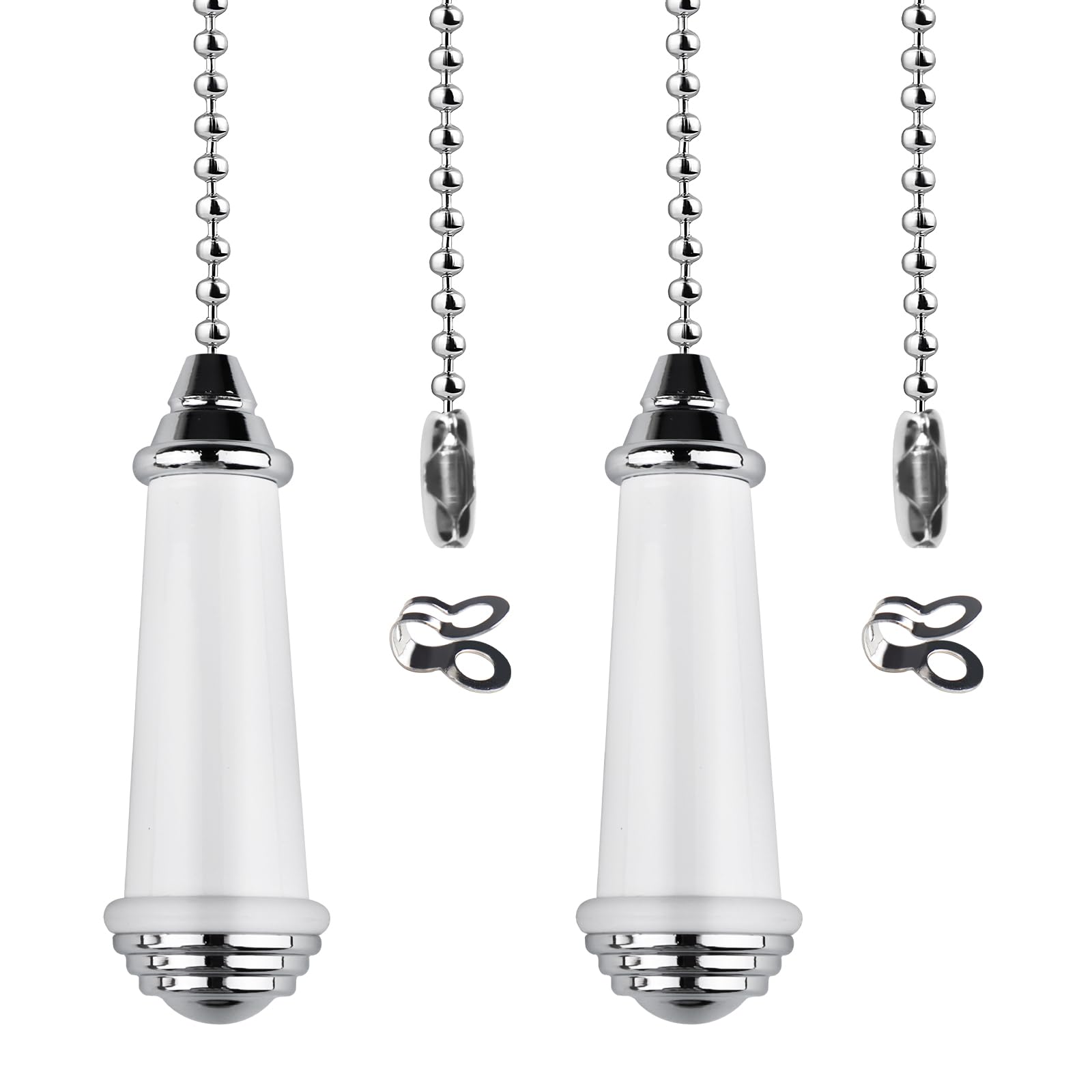 TXErfolg 2Pcs Pull Chain Extension with Chrome Handle