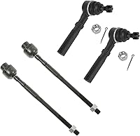 Vista 107 de TRQ Juego de varillas de acoplamiento delanteras interiores y exteriores, 4 piezas, compatibles con Infiniti G35 03-09 Nissan 350Z 2003-2007