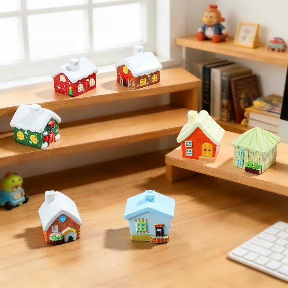 EMiEN Christmas Snowhouse Mini House, 7PCS