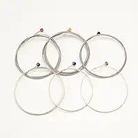 Conjunto de cordas de 6 peças para guitarra elétrica, calibre 09-42, cordas de aço niquelado, para guitarras de 6 cordas, ideal para iniciantes e artistas