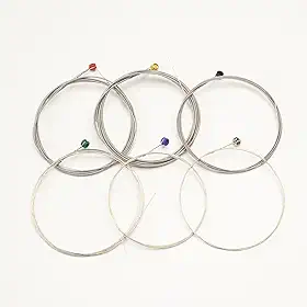 Conjunto de cordas de 6 peças para guitarra elétrica, calibre 09-42, cordas de aço niquelado, para guitarras de 6 cordas, ideal para iniciantes e artistas