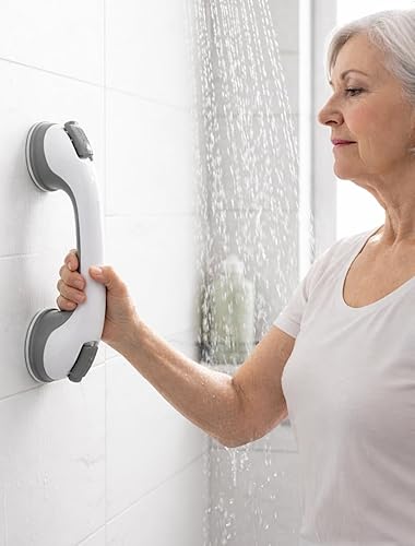 Miniatura 2 de 2 Pack Grab Bars for Bathtubs and Showers, Shower Handles for Elderly Seniors bar Safety 500 lbs Walls Handicap Heavy Duty Holder Hooks to Lift