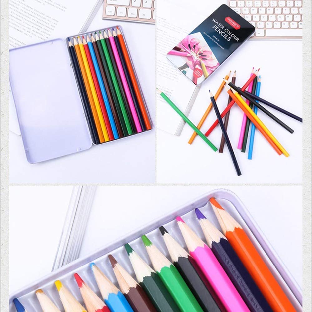 Buy Best Design 12 Pack Watercolor Pencils Set Pre Sharpened Water