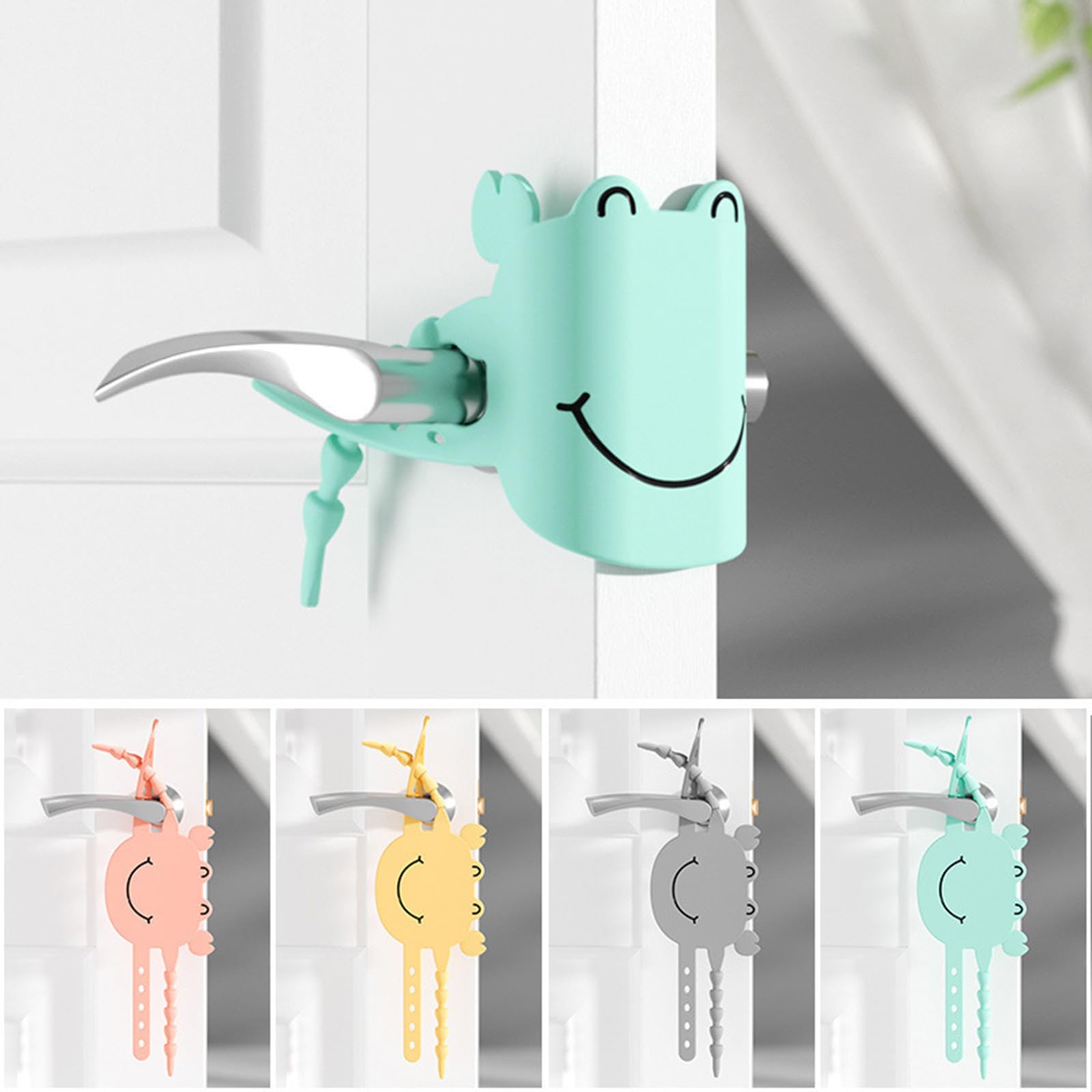 Door Slam Stopper, 4 Pack Silencer Closer Cushion Silicone Door Stopper Decorative Reduce Noise for Light Sleepers with Flexible Adjustbale-image-2