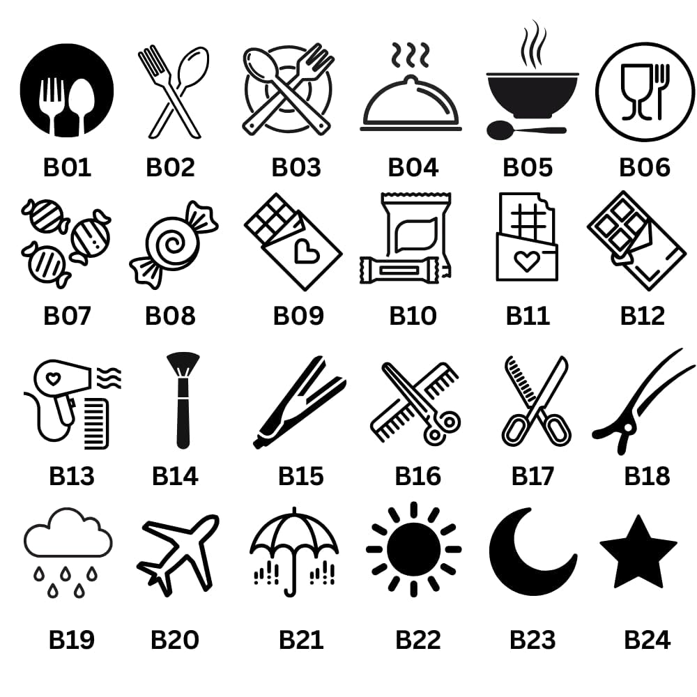 Timbro Autoinchiostrante Per Pizza - Carta Fedeltà Con Design A - Foto 5