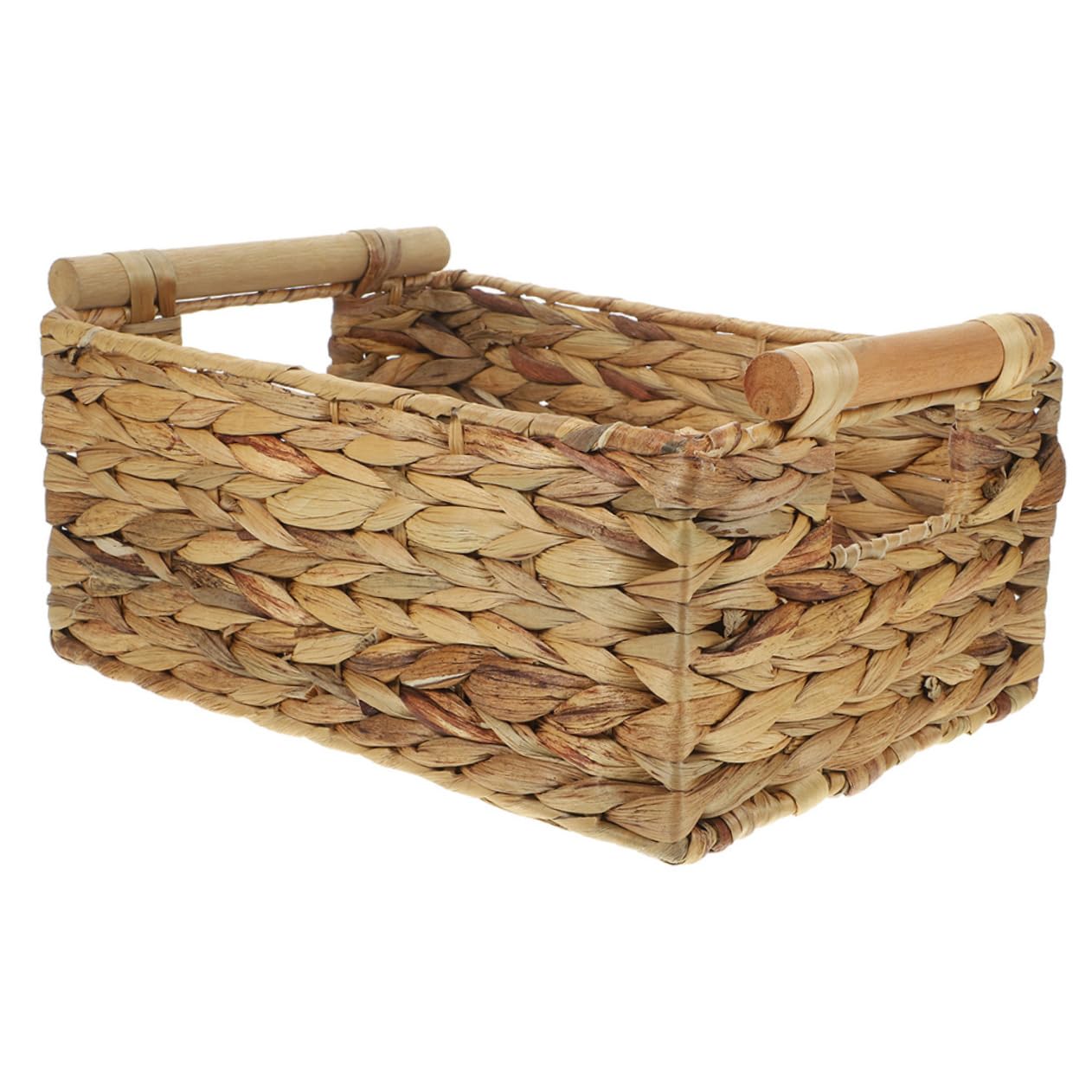 IMIKEYA Panier De Rangement Rotin Tissé Avec Poignées Organisateur De Bureau Multifonctionnel Grand Modèle Pour Maison Salle De Bain