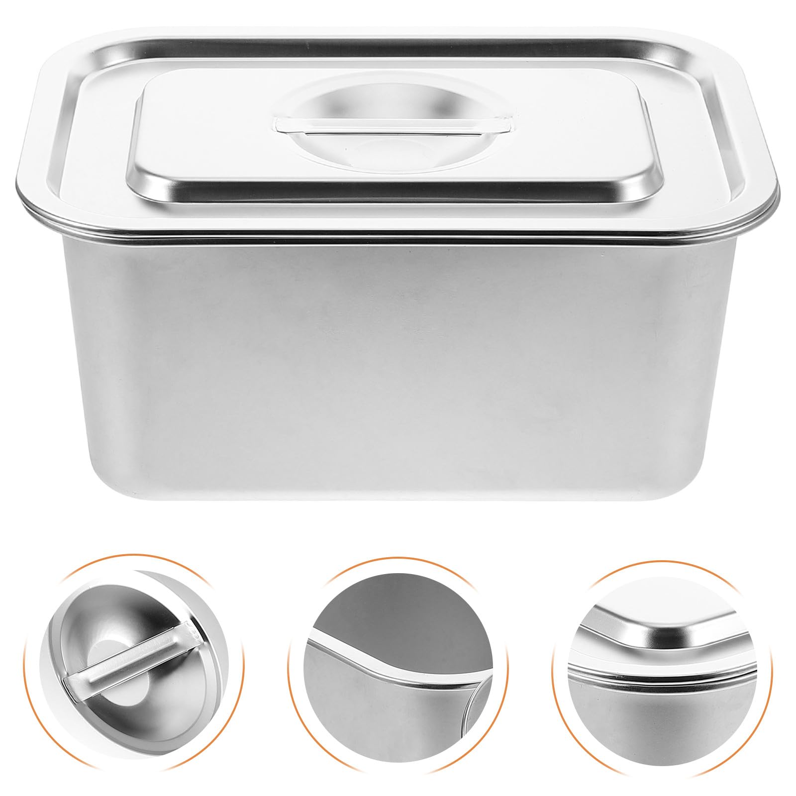 Cabilock Bac à Compost Design Compact et Solide avec Couvercle en Acier Inoxydable Cuisine Collecte des Déchets Alimentaires pour Plan de Travail Intérieur