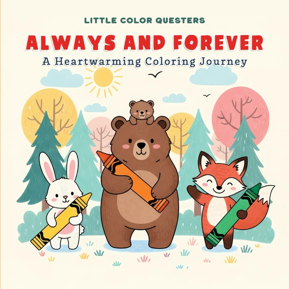 Little Color Questers: Always and Forever: A Heartwarming Coloring Journey (Little Color Questers: Simple & Bold Series)