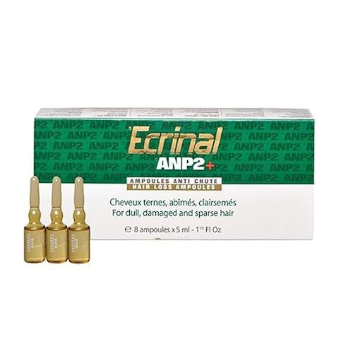 Miniatura 1 de Ecrinal ANP2+ - Ampollas para tratamiento de pérdida de cabello, 8 ampollas para el crecimiento y regeneración del cabello, revitaliza el cabello