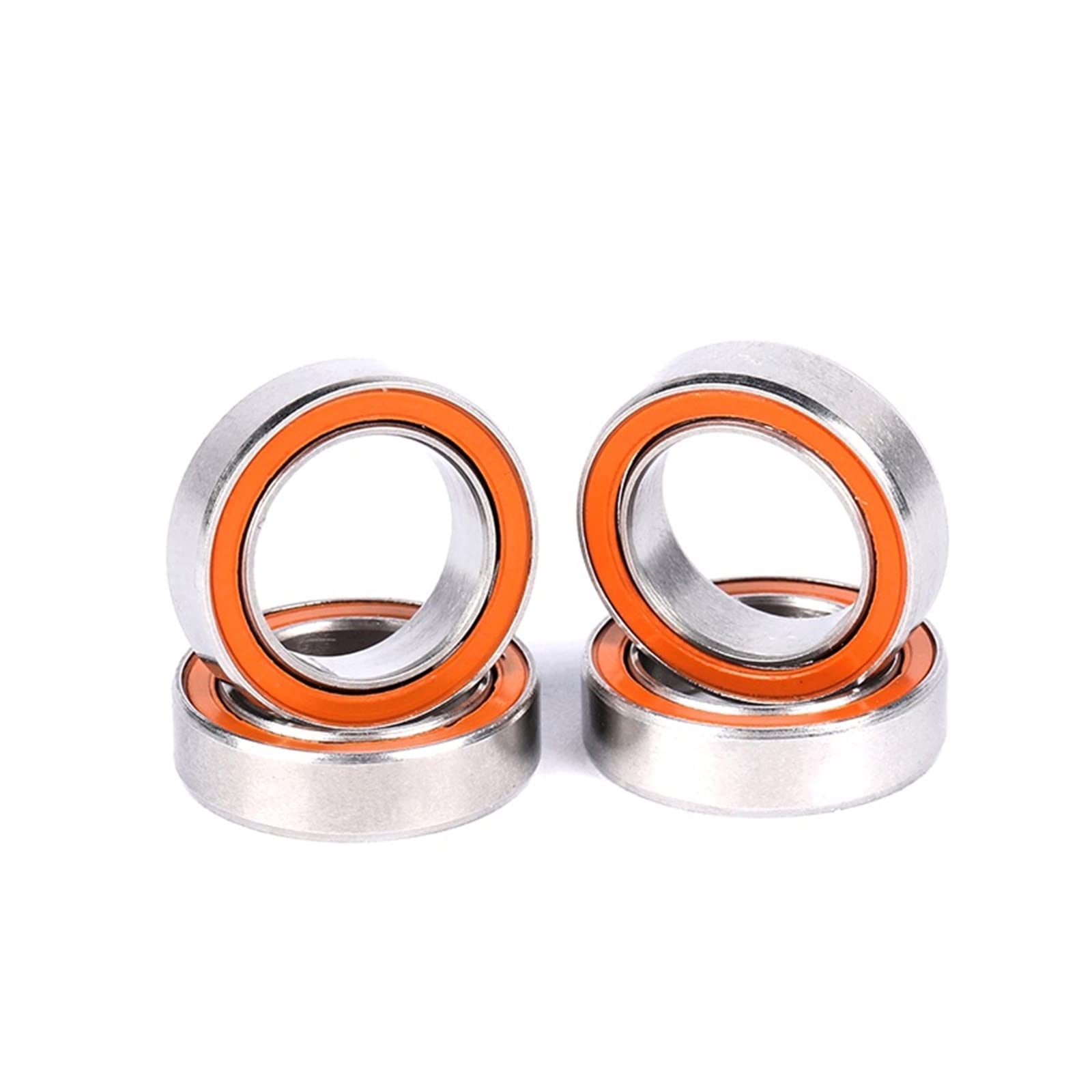 Industrial Bearings 10 Uds 10x15x4 S 6700 2RS CB rodamiento de bolas de cerámica híbrido de acero inoxidable sin grasa de giro rápido for Ball Bearing Skate Bearings