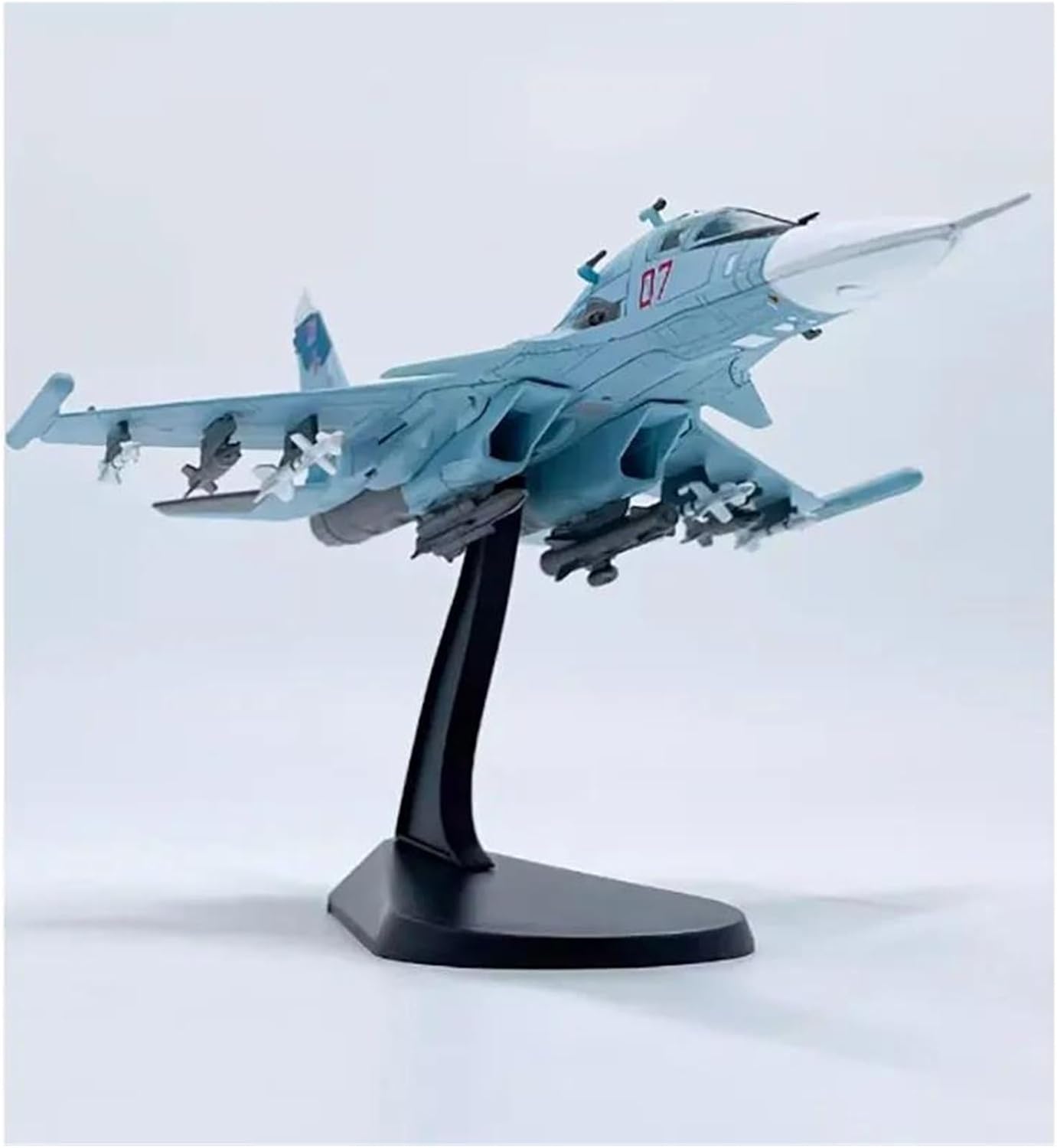 Diecast Metal 1 100 Scale for Su-34 ReplicaAir Fighter Alloy Finished Aircraft Model Classic Display Collection Hobby Playgame Kit