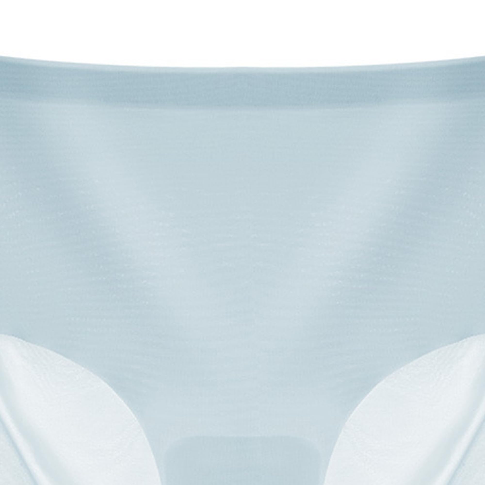 Calzoncillos invisibles de una pieza para mujer, de seda de hielo, paquete múltiple, bragas elásticas, suaves, ropa interior básica (azul claro, 5 piezas, XXL)