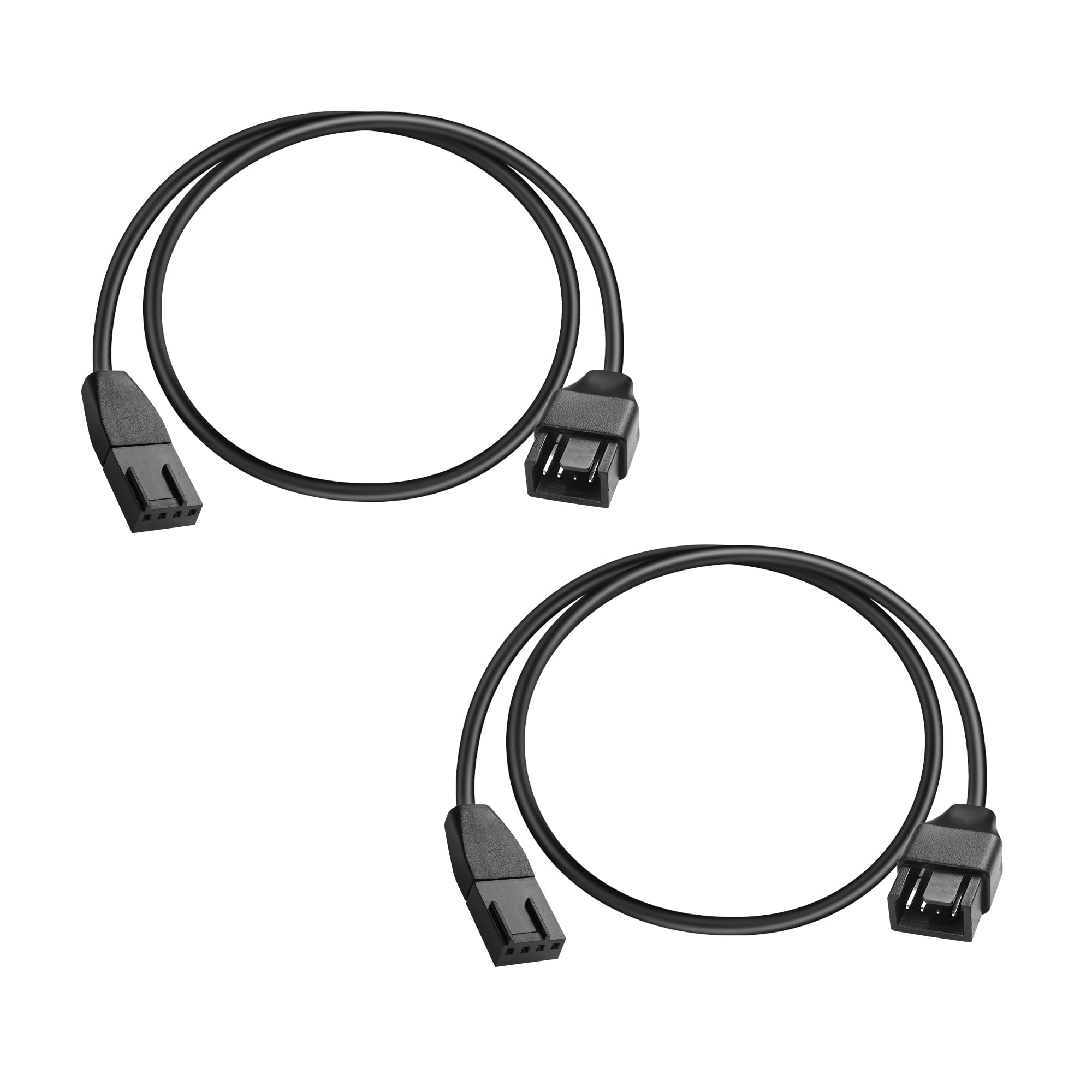 USB Zu 3/4-Pin Lüfterkabel – 5V Auf 12V Boost, Mit Schalter, Für PC-Gehäuselüfter, 2er Pack