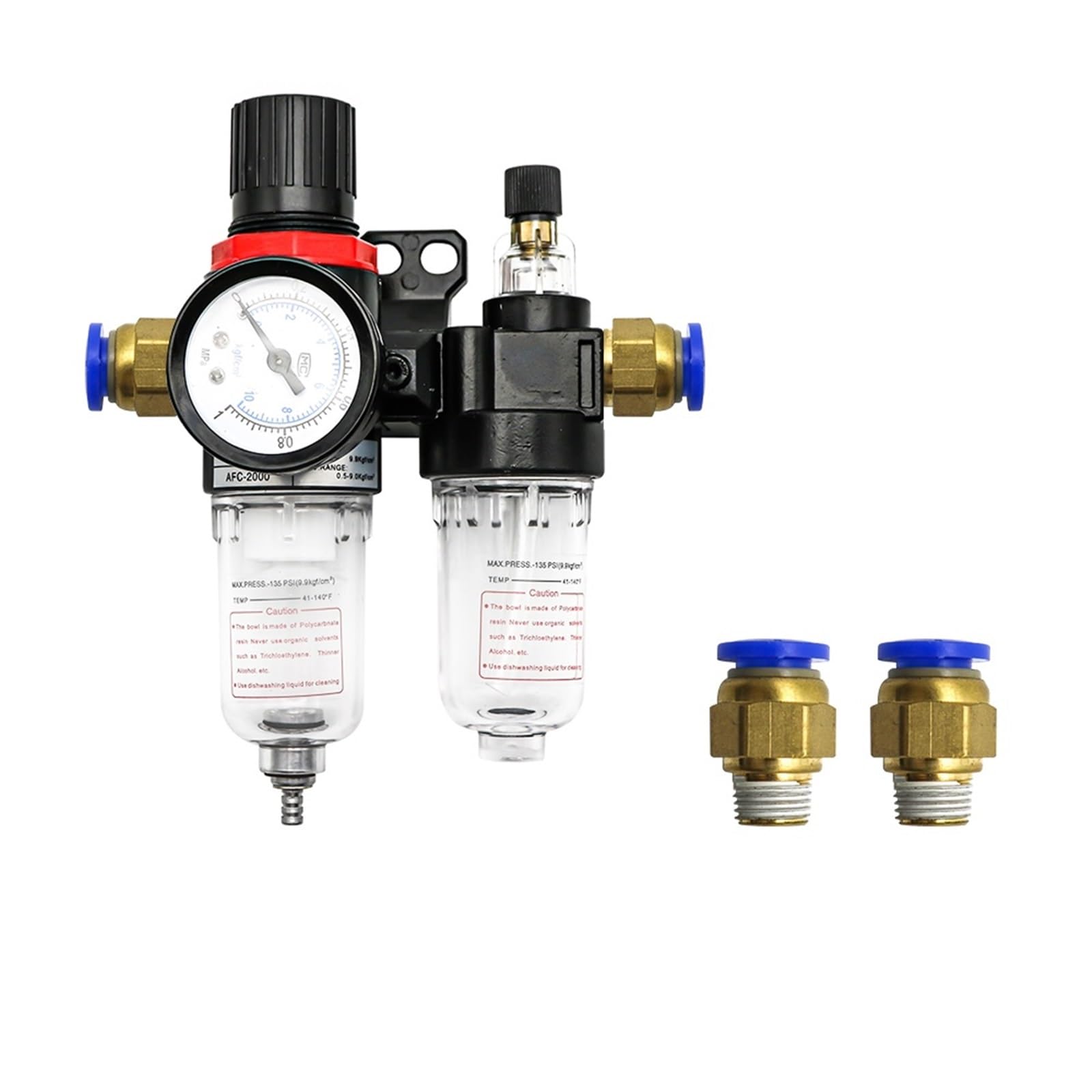 AFC2000 AFR2000 AL2000 G1/4 sprężarka powietrza separator oleju filtr powietrza służy do redukcji regulatora zaworu ciśnieniowego (Pc 10 mm Fitting)