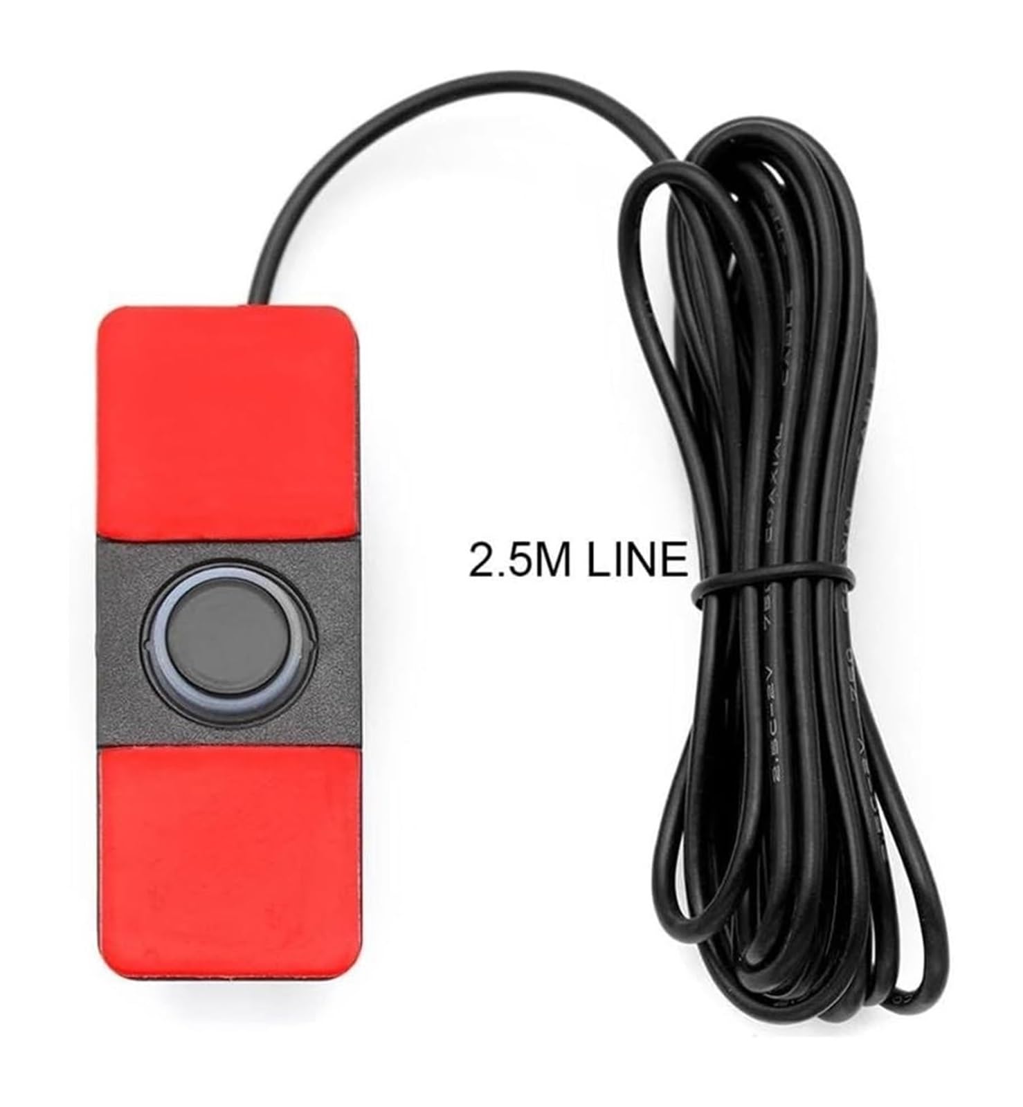 Radar Recul pour Voiture Capteur Aide Stationnement 4 Capteurs Noir/Argent/Blanc 13 Mm Plat Alarme Sonore Radar De Recul Voiture(Noir)