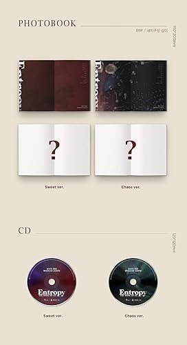 Miniatura 3 de JYP Ent DAY6 - The Book of Us : Entropy [Sweet ver.] Álbum+Póster plegado+Juego de tarjetas fotográficas adicionales