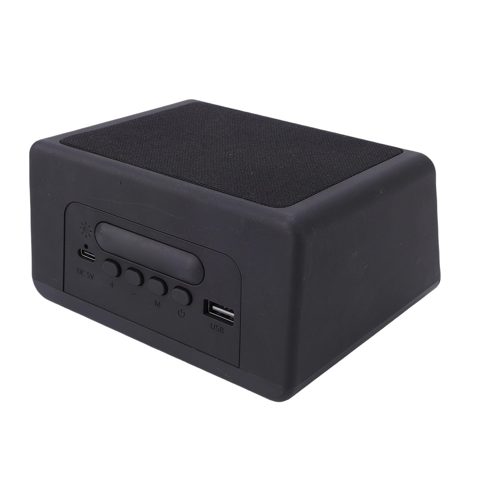 Altoparlante Caricabatterie Wireless con Radio FM Microfono Integrato per Sveglia Digitale da Comodino 10 W