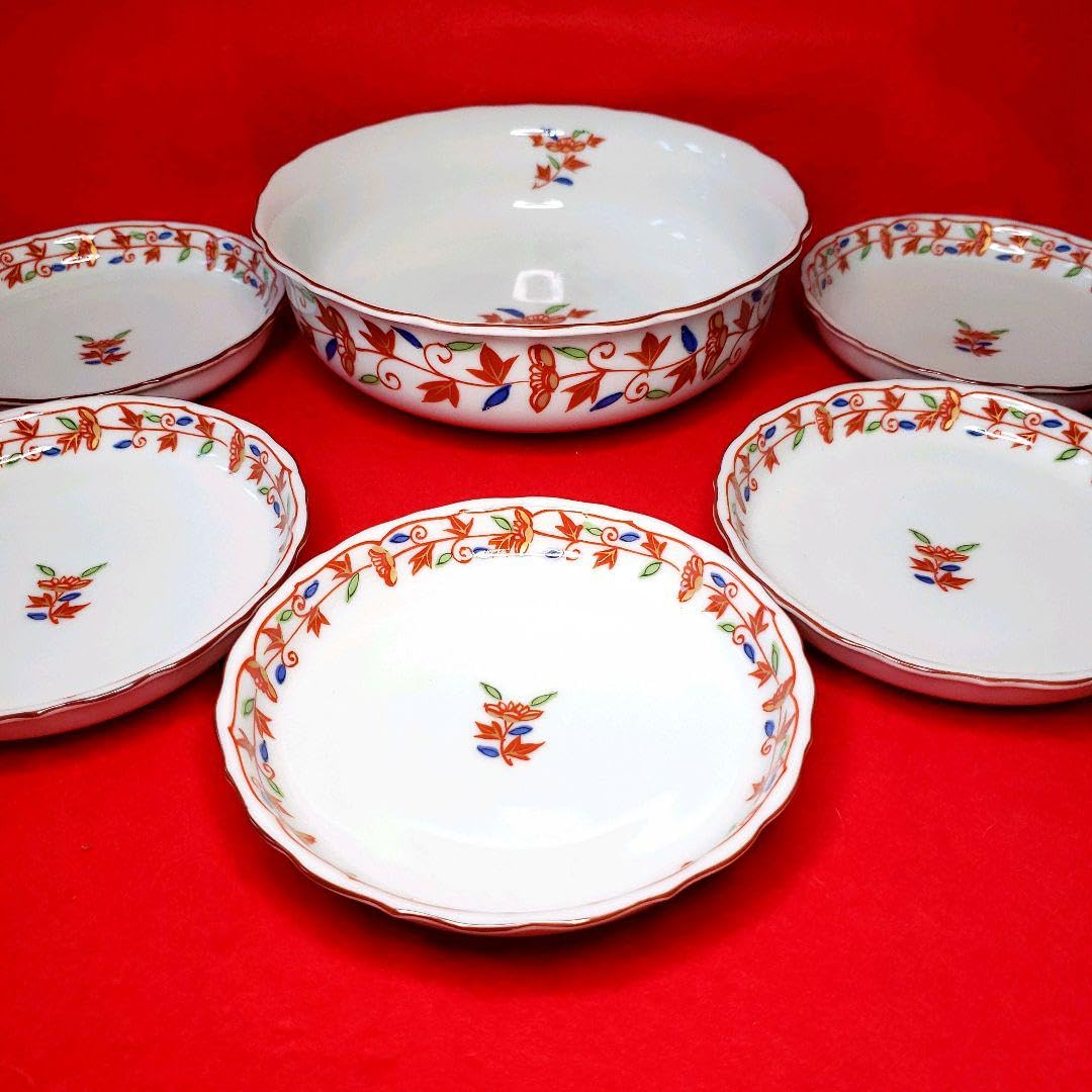 箱付き 橘吉 赤絵唐草 盛鉢 【公式通販】