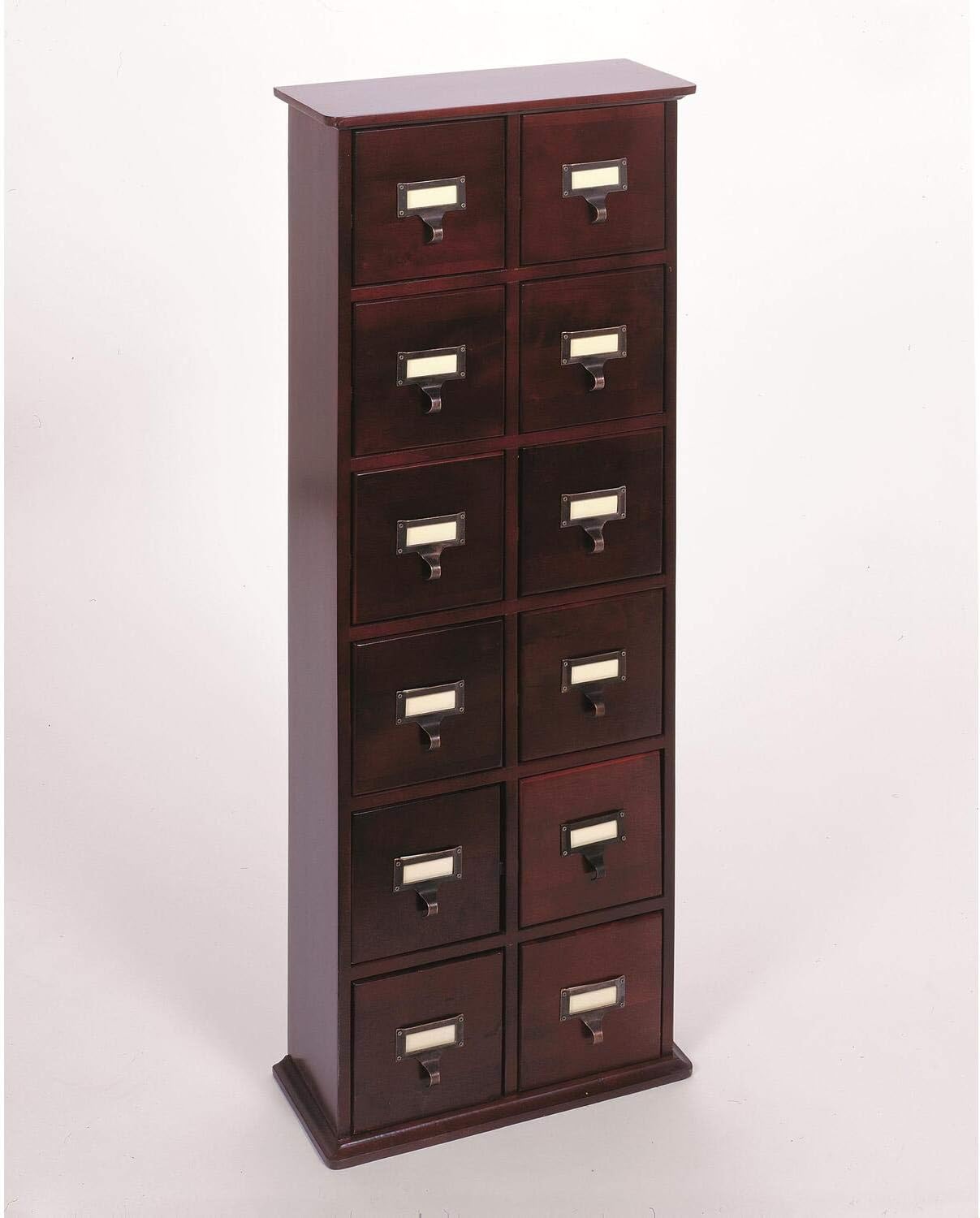 Leslie Dame CD144C Library Style CD Storage Solid Oak, Cherry Finish Amazon.ca Home