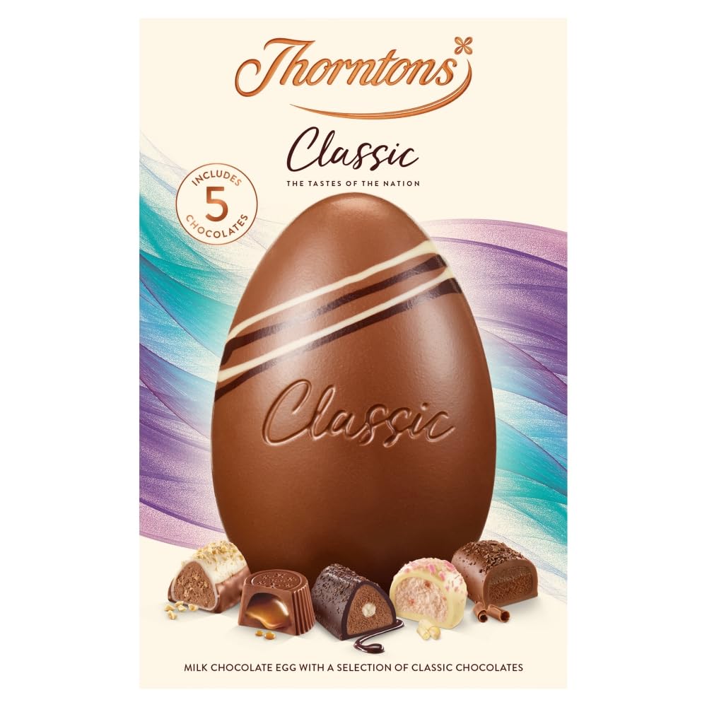 Thorntons Classic Collection Milk Chocolate Large Easter Egg with Chocolates 150g