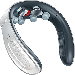 ネックケア 首 リラクゼーション器 【加温×EMS】 首元リフレッシュ 静音 軽量 ネックリラックス USB充電式 コードレス 6種類のモード 15段階の強度調整 簡単操作 二重リフレッシュ効果 タイマー機能 提示音あり 父の日 母の日 記念日...