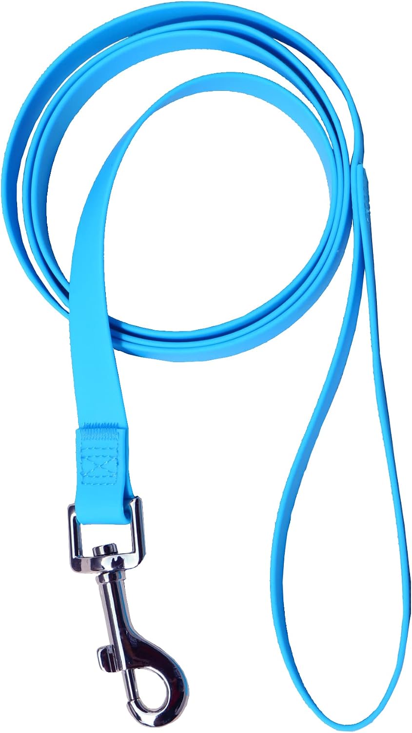 KHZINE Dog Leashes Waterproof 5ft Pet Leashes Anti-Odor,Tensile Resistance,Blue Leash Great for Outdoor Hiking, Training, Yard, Beach…