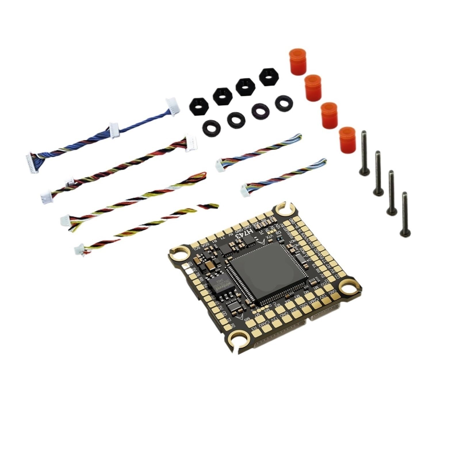 Compatibile con DAKEFPV H743 Flight Controller Stack con barometro OSD 70A ESC for droni FPV(H743 FC)