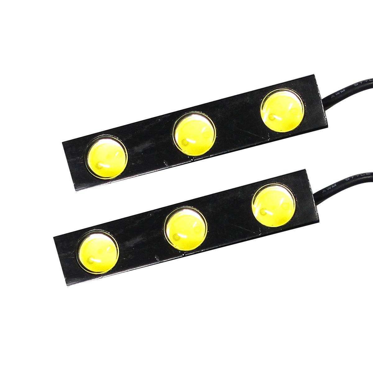 Amazon.co.jp: 計12W 大玉合計6連ホワイト防水超高輝度LEDスポット 