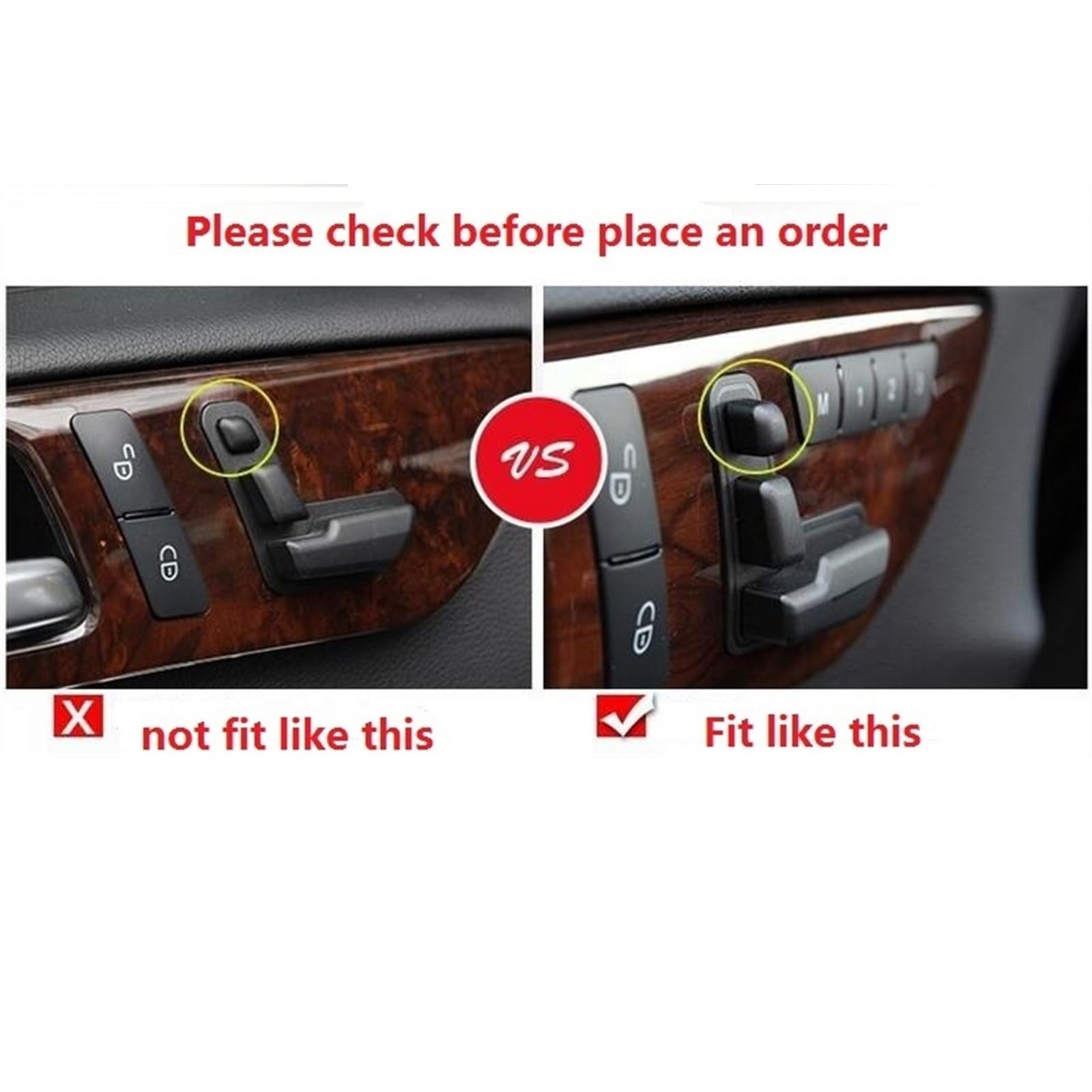 Accessori Auto Adesivo per Copertura Pulsante di Regolazione del