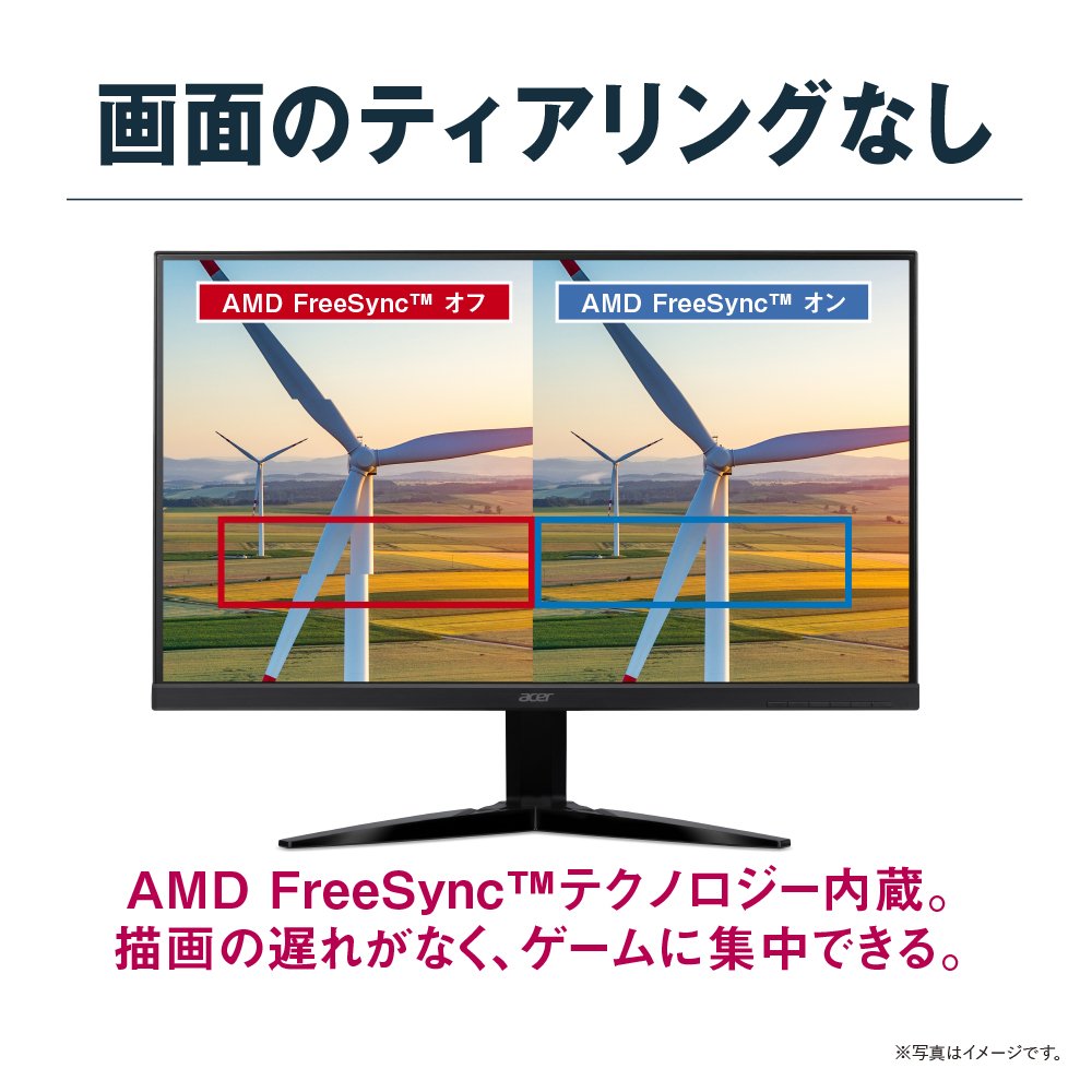 Amazon.co.jp: Acer ゲーミングモニター KG271Abmidpx 27インチ 応答  