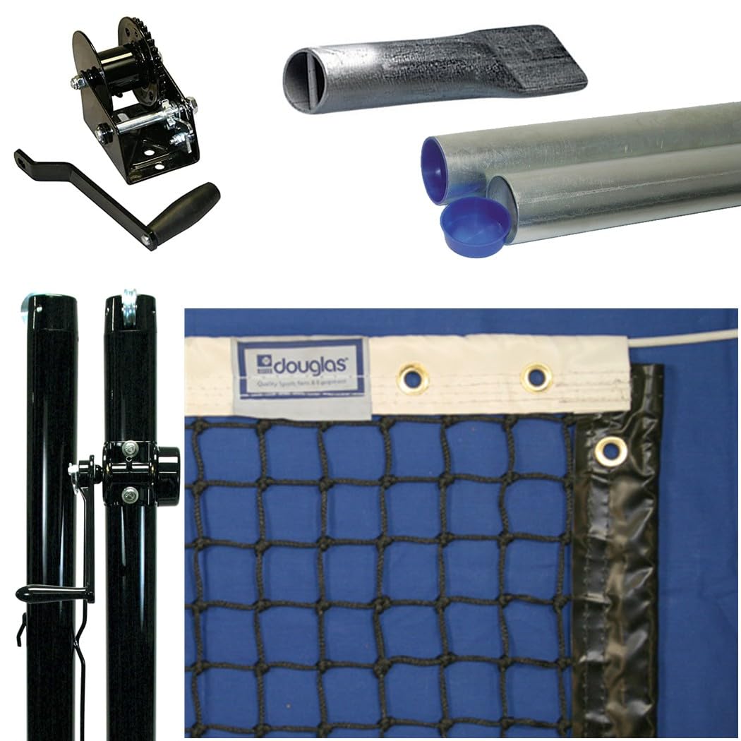 Douglas TN-36T 3.5mm Tennis Net, Tapered - Optional Seasonal Court Maintenance Kit