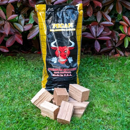 TORO - Chunks Pecan für Smoker und Grills, amerikanische Walnuss-Essenz, ideal für Rind, Huhn, Fisch und Käse, kurzes Kochen, kräftiges aber süßes Räuchern, 7,07 Liter