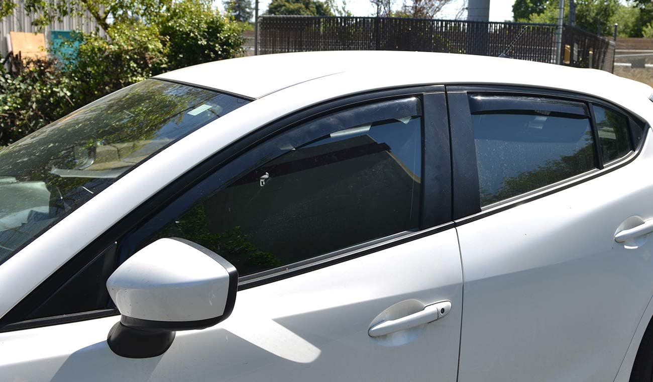 for 2014-2018 Mazda 3 (in-Channel Window Visors) - Rain Guard Deflector V54