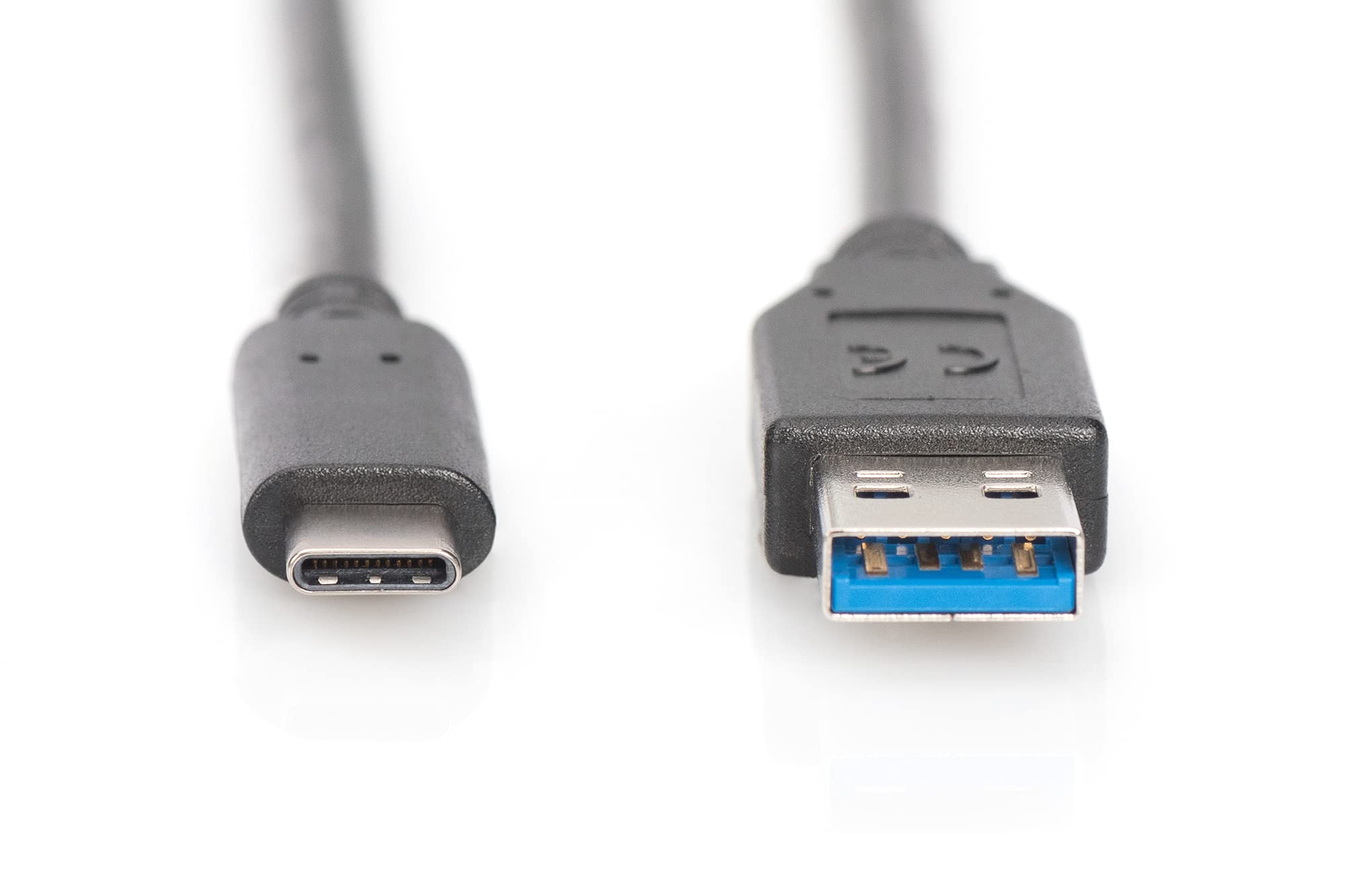 Digitus kabel przyłączeniowy USB 3.0 – 1 m – kabel przyłączeniowy z USB typu A na USB typu C – Super-Speed 5 GBit/s – czarny