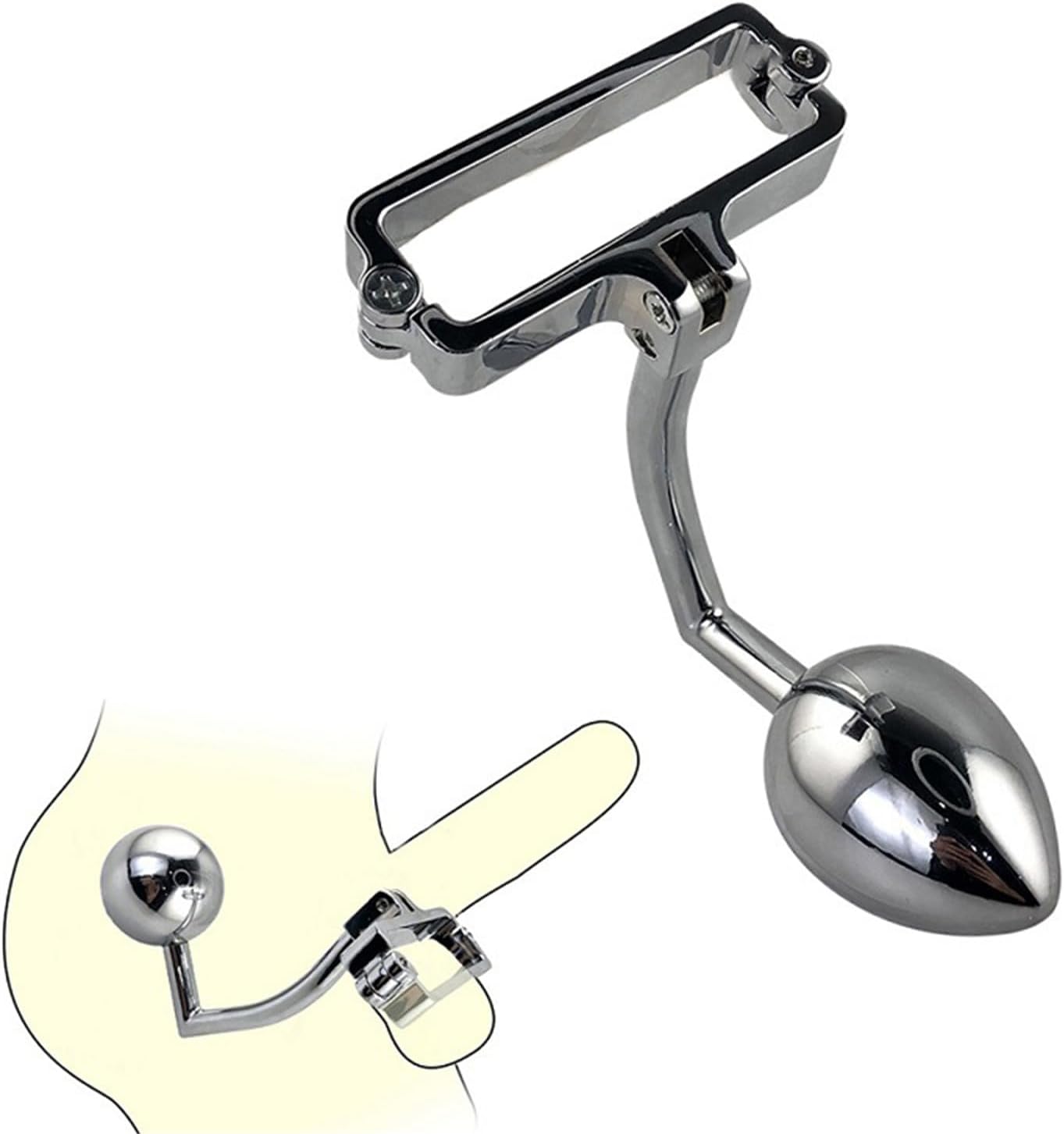 3PCS Ring Handheld Metal Anal Plug Set Round Head Anal Plug Sexual Products G-Point Massage Butt Plug Sex Toys