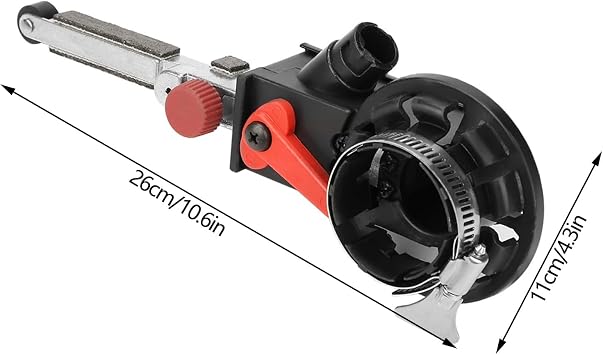 Belt Sander Sanding Adapter, Professional Tube Sanding Attachment Easy Assembling Polisher Pipe Sander Tool for Electric Angle Grinder Converter 14mm