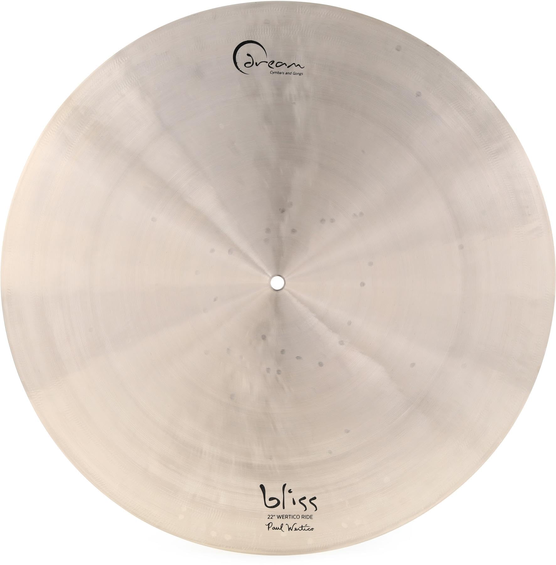 Dream Cymbals and Gongs BFRI22 Bliss Series Paul Wertico Flat Ride Cymbal - 22 Inch