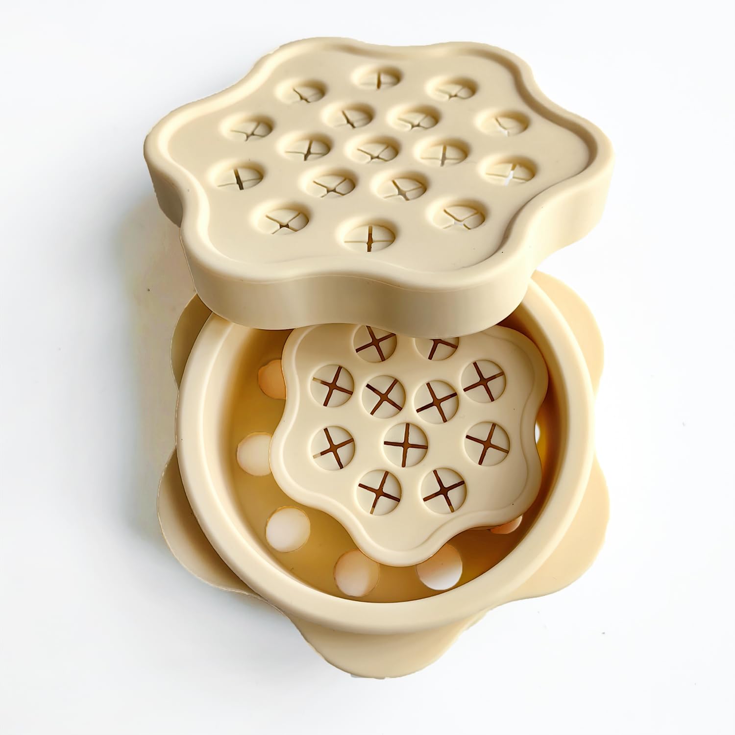 Supporto Spirale per Stelo Fiori - Set di 2, Giallo, Anello Porta Stelo a Spirale, Ideale per Creare Bellissimi Bouquet, per Divertirsi con Le Composizioni Floreali Sempre e Ovunque