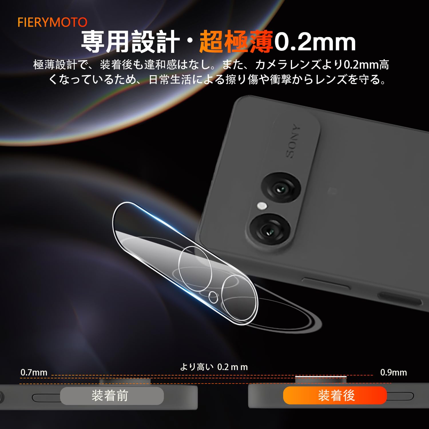 Amazon | 用 Xperia 10 VII SO-52F / SOG16 カメラフィルム カバー【2