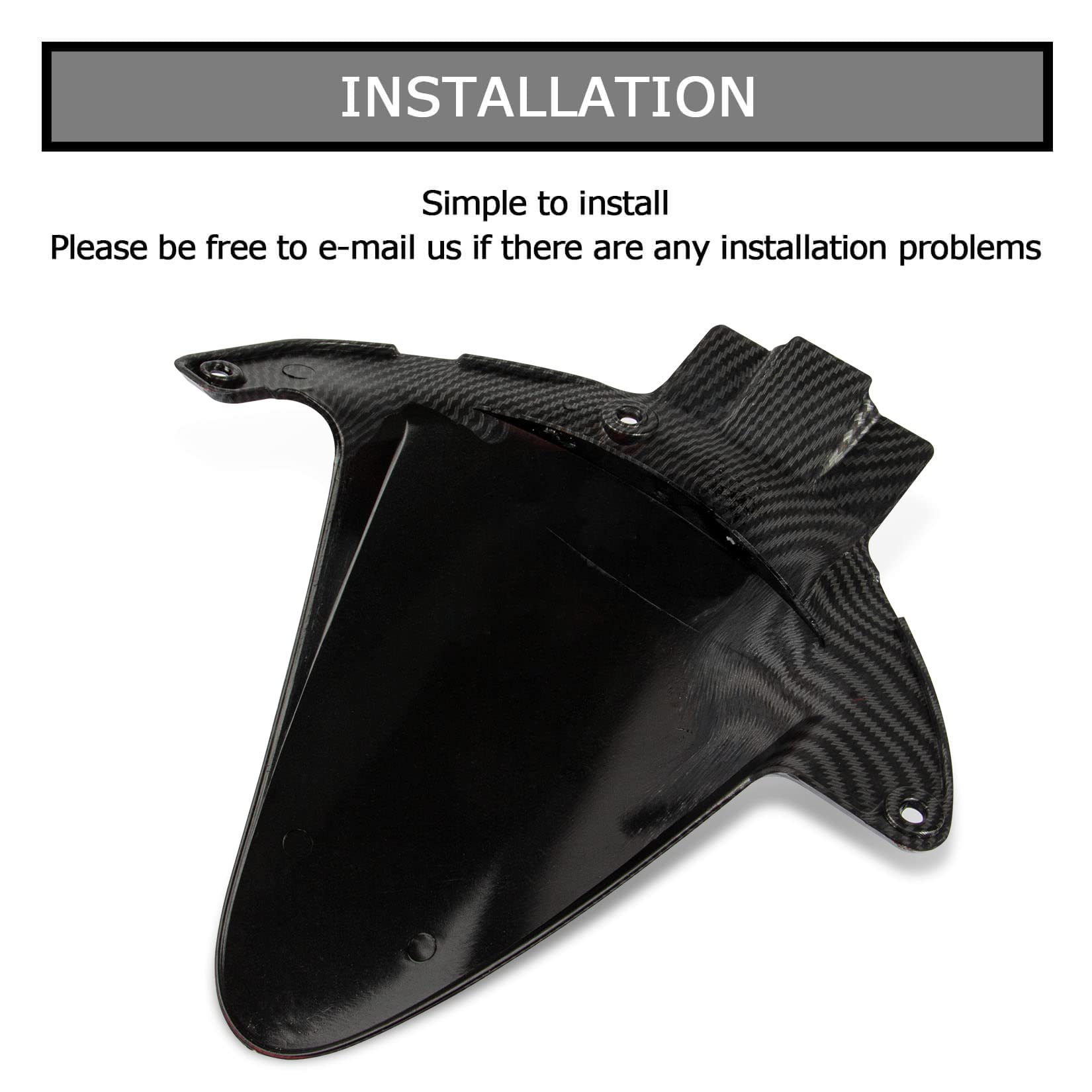 PSLER Rear Fender Mudguard Tire Hugger | Carbon ABS | Fits CBR600RR F5 2007-2023 & CBR600 F4i 2001-2003