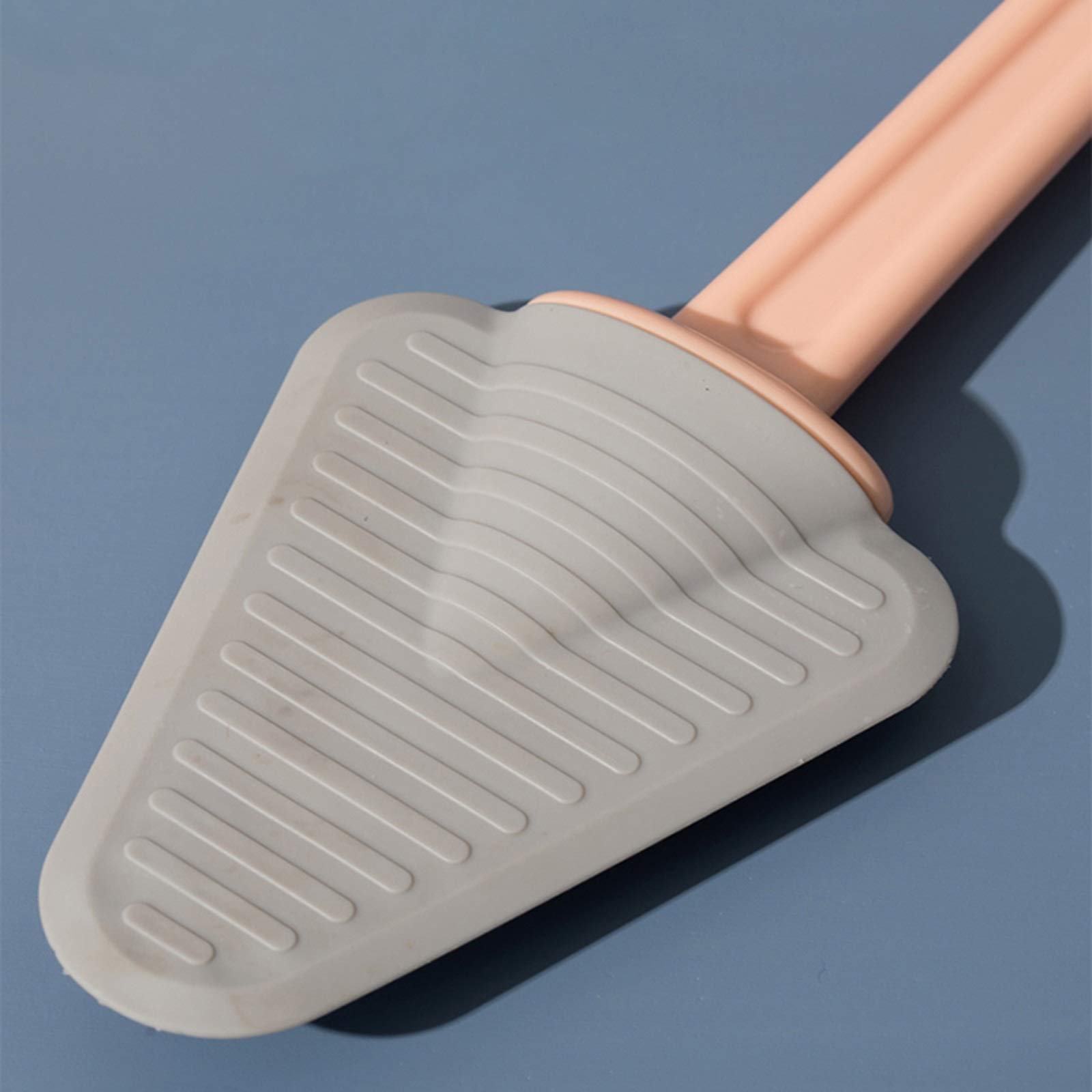 Escobilla de inodoro de silicona con mango largo, limpiador de inodoro doméstico, cepillo de látex para una fácil limpieza (disponible en rosa, azul, verde y negro) - Color: verde
