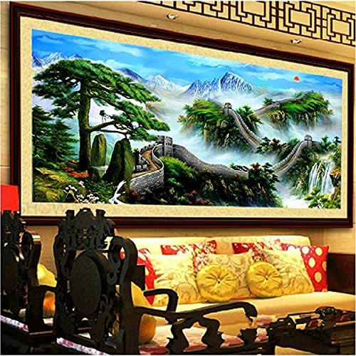 Kit diamond painting Grande Muraille 5D de 70x140 cm pour loisirs créatifs