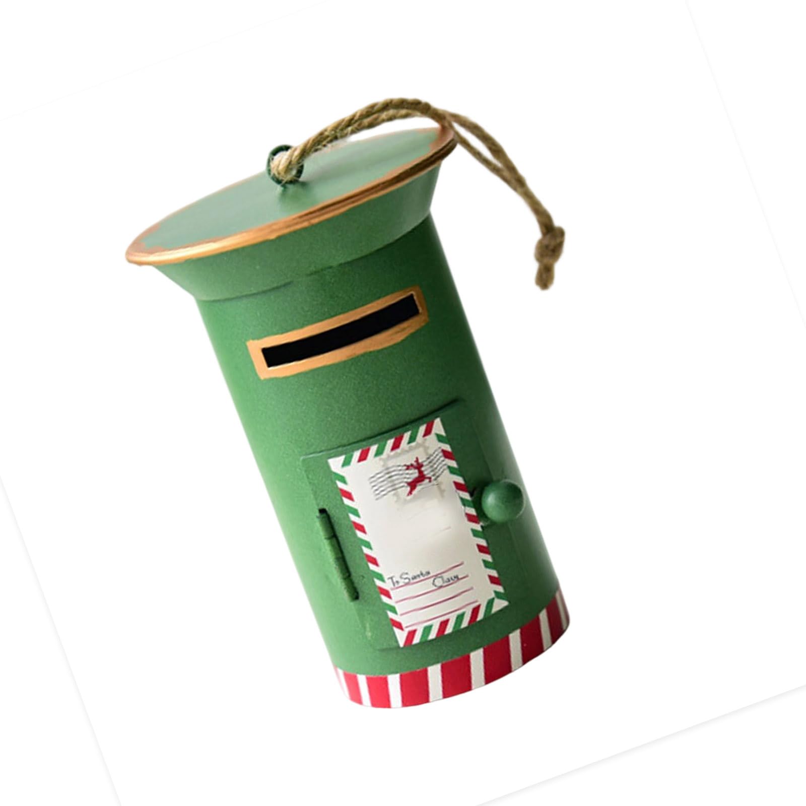 Elnwnnkc ChristmasIron Mailbox Ornament Hanging Decorations for Garden Doorway Porch Mantels Indoor and Outdoor Decoration Iron Holiday Decoration