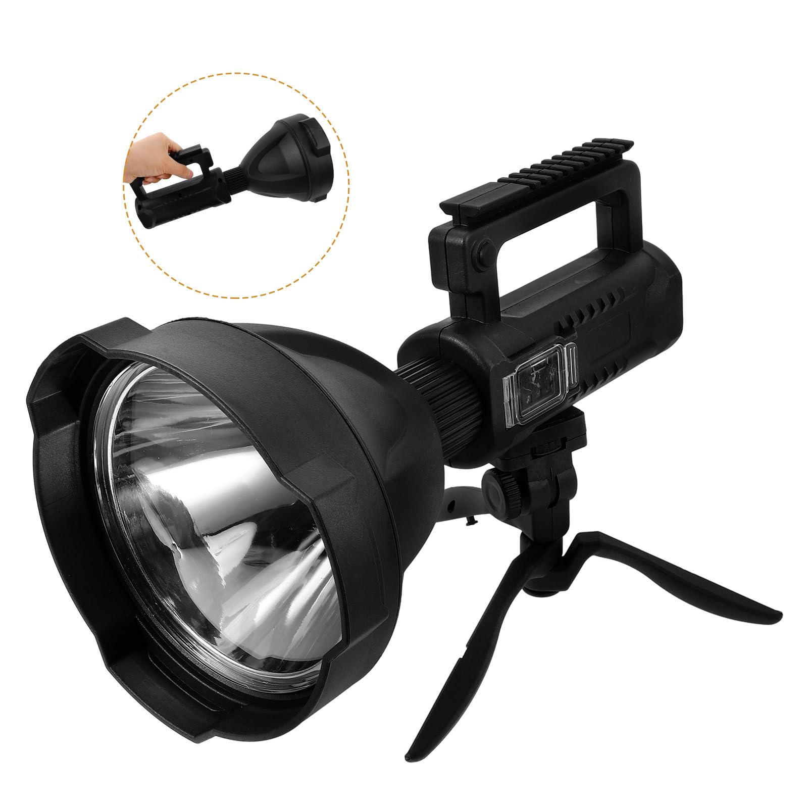 SOIMISS Lampe Torche Rechargeable USB P70 8000mah Étanche Noire