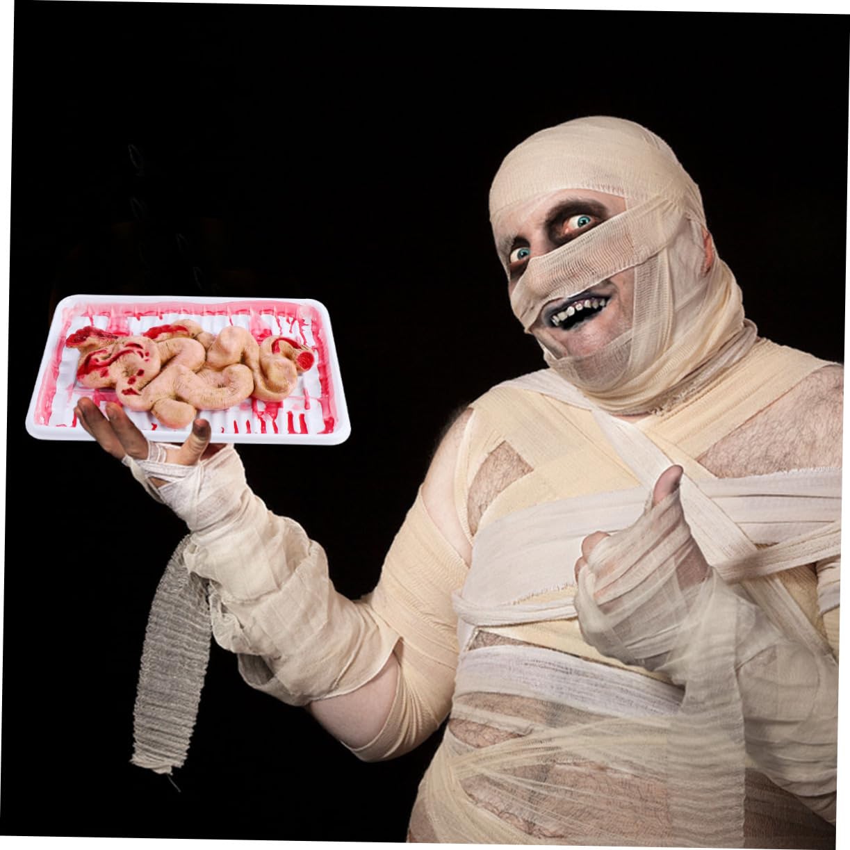 VICASKY Horror Organ Lunch Box Toy Gioco di Halloween Spaventoso con Prop Intestino per Creare Atmosfera Terrificante